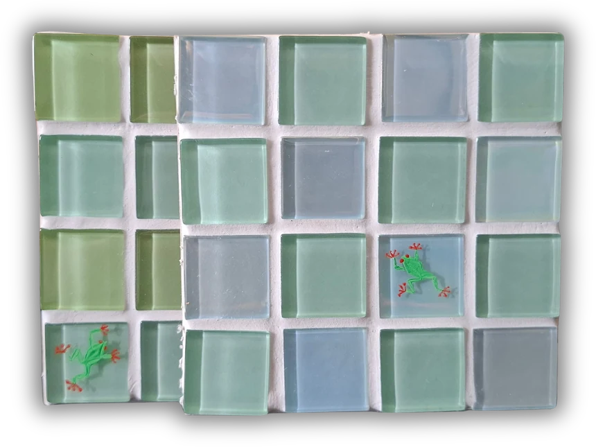 Mosaico de vidro · verde brisa