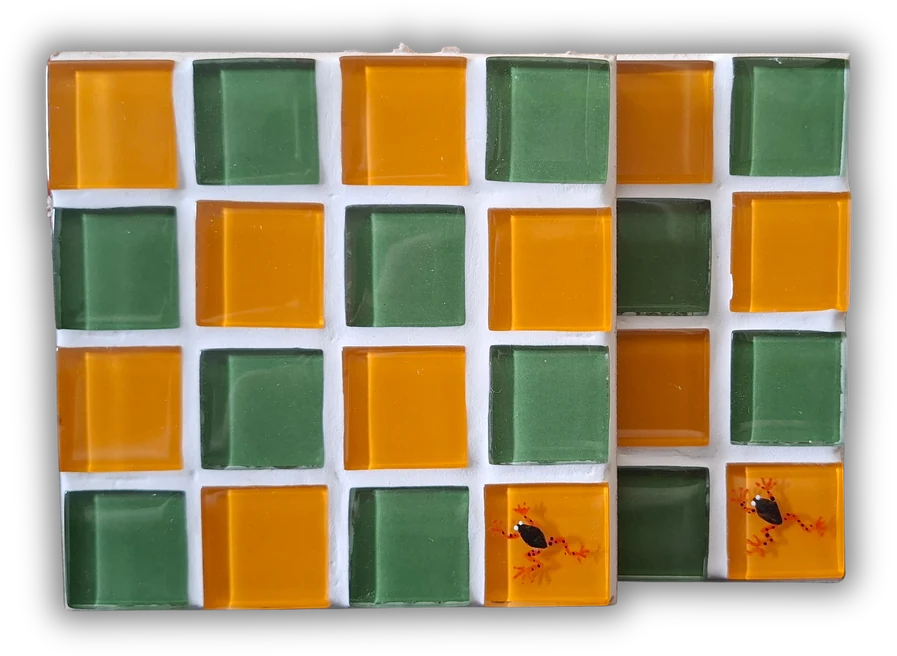 Mosaico de vidro · cores do sol