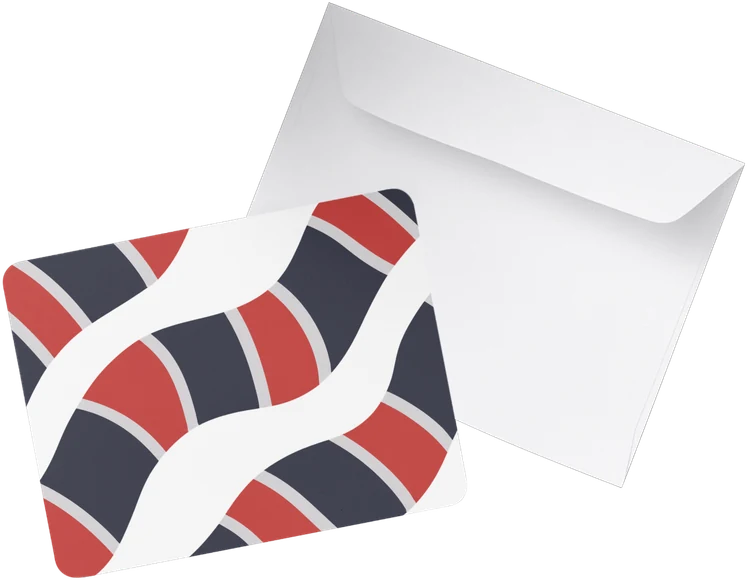 Cartão-postal · estampas da natureza — mockup
